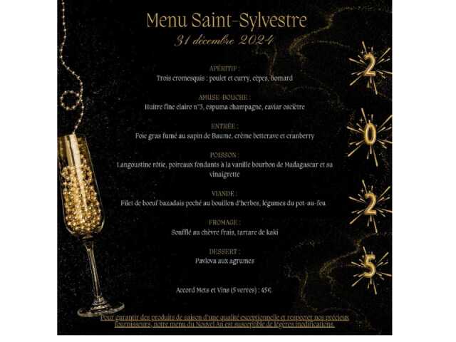 Menu Saint Sylvestre