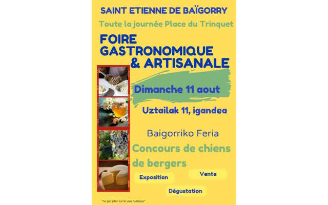 Foire gastronomique et artisanale et concours de chiens de berger