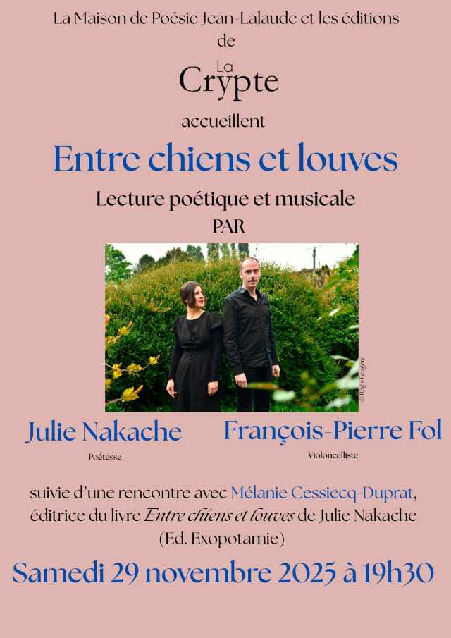 Entre chiens et louves - lecture poétique musicale