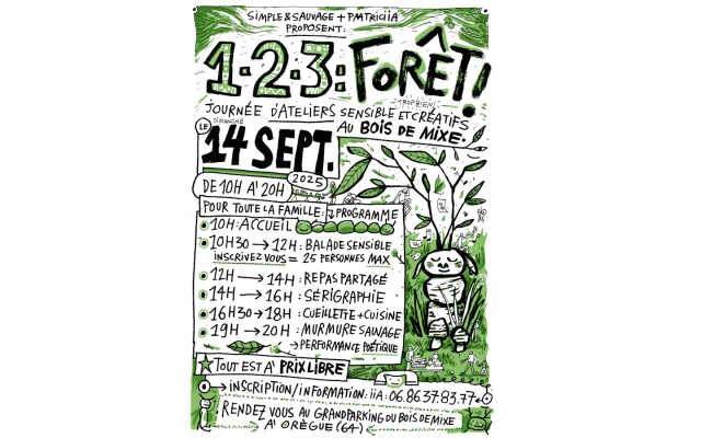 Journée d'ateliers sensibles et créatifs au Bois de Mixe - ANNULE
