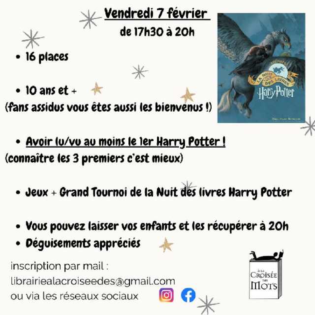 La nuit des livres Harry Potter (A la croisée des mots)