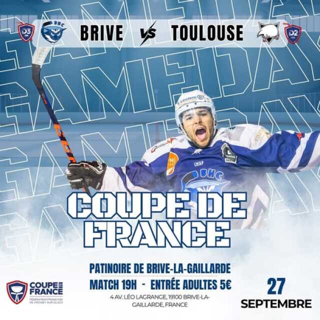 Coupe de France de hockey: Brive/Toulouse (Patinoire de Brive)