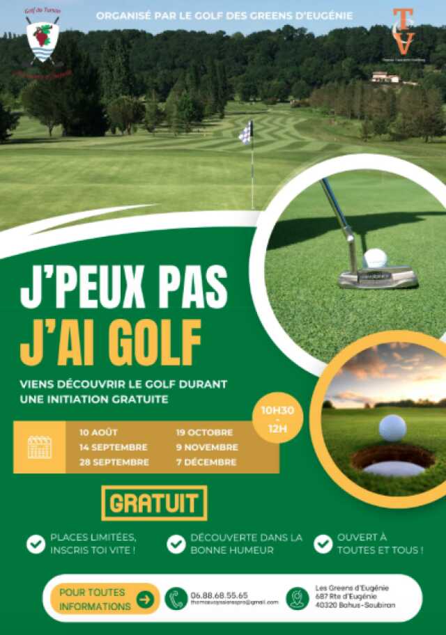 Initiation golf aux Greens d'Eugénie