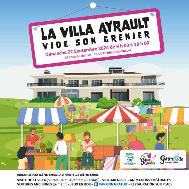 LA  VILLA AYRAULT VIDE SON GRENIER