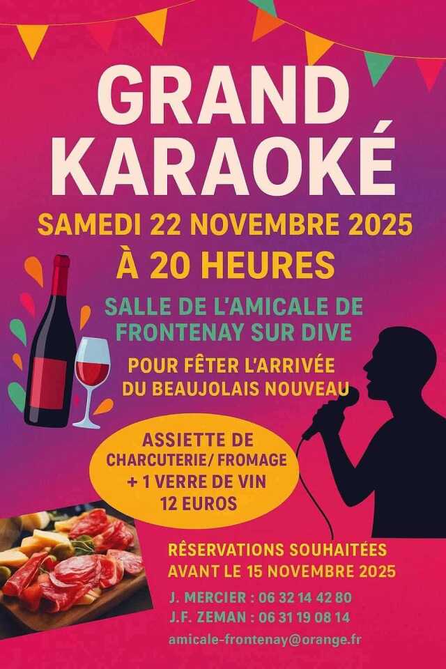 Grand Karaoké à Frontenay-sur-Dive