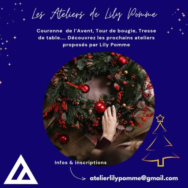 Atelier floral de Noël - Couronne de l’Avent animé par Lily Pomme