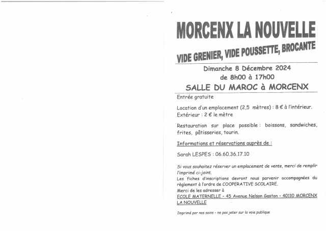 Vide grenier, Vide poussette, Brocante