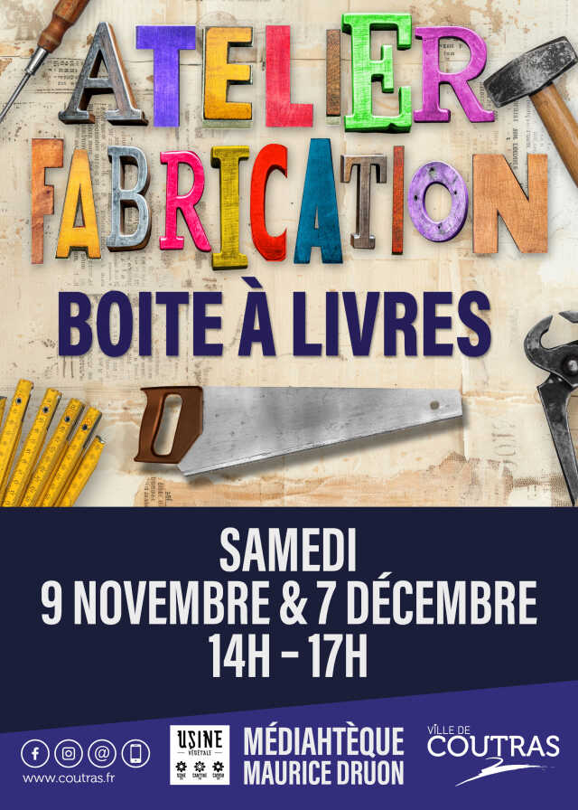 Participez à l’atelier de fabrication de boîtes à livres