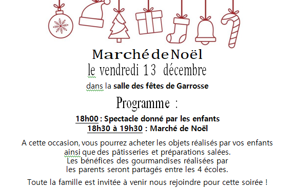 Marché de Noël à Garrosse