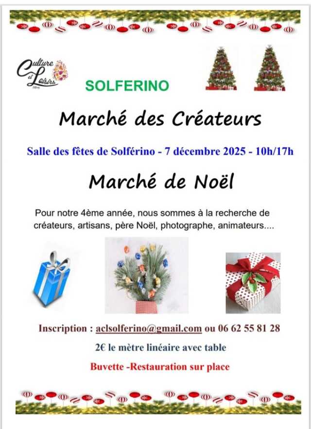 MARCHE DES CREATEURS MARCHE DE NOEL