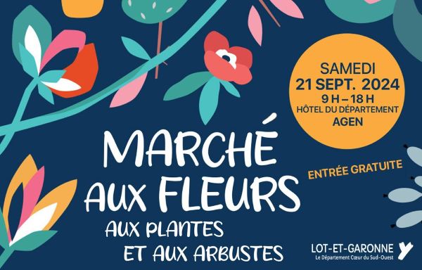 Marché aux fleurs, aux plantes et aux arbustes