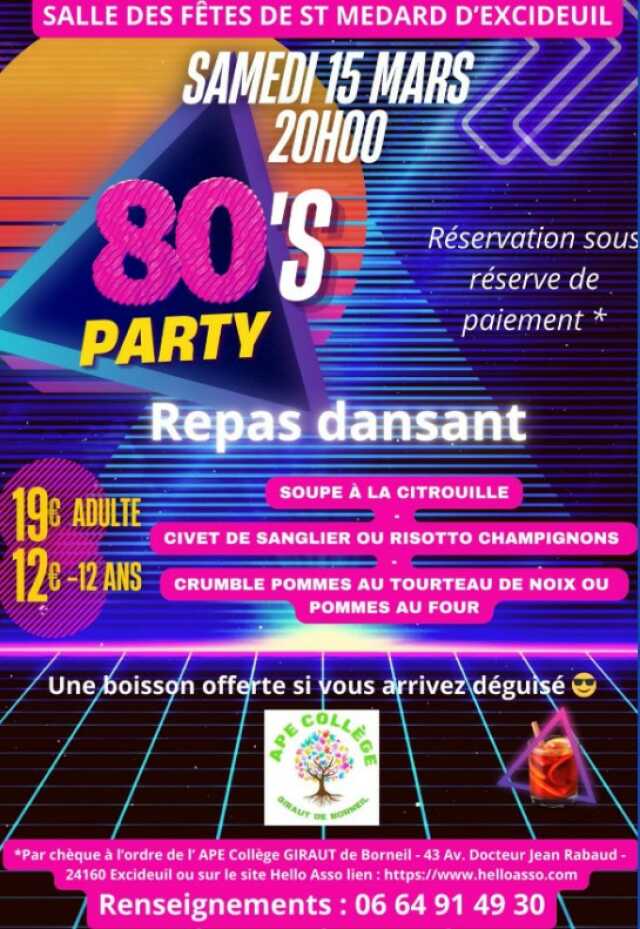 80's party - repas dansant