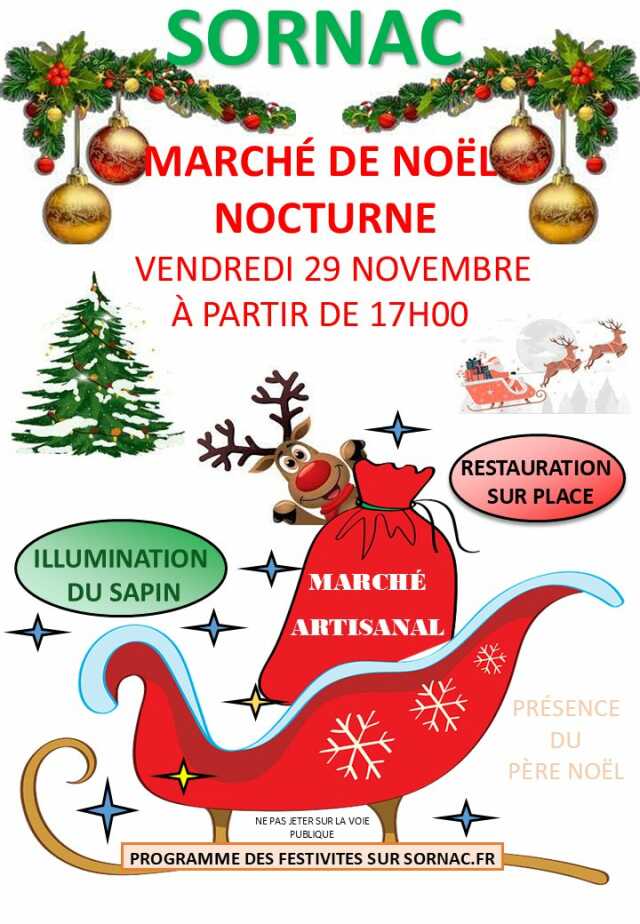 Marché de Noël nocturne