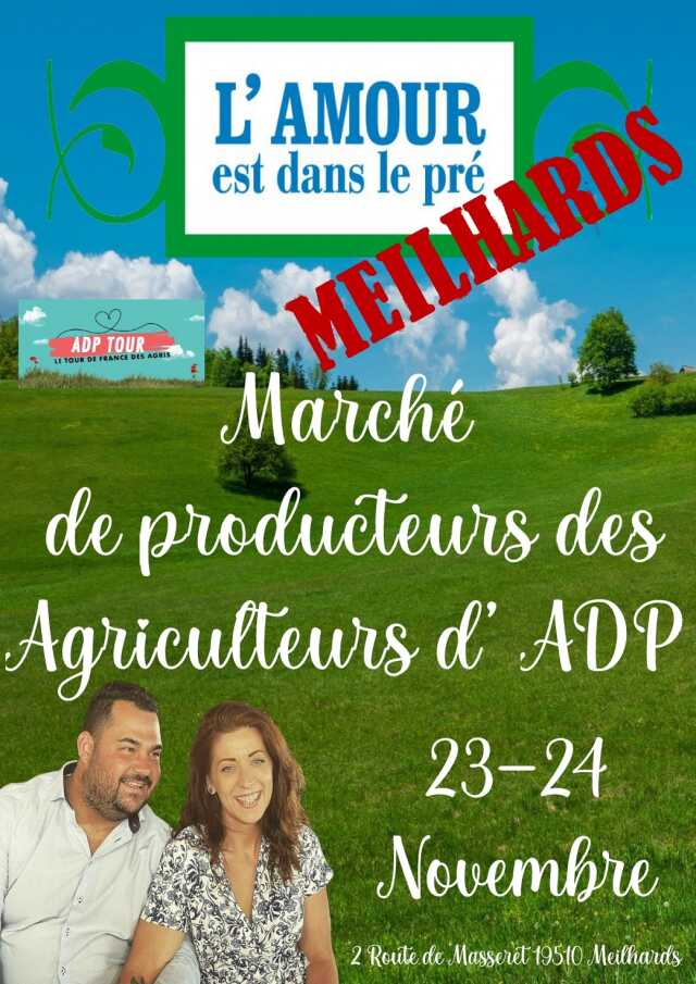 Marché de producteurs des candidats de l'Amour est dans le pré