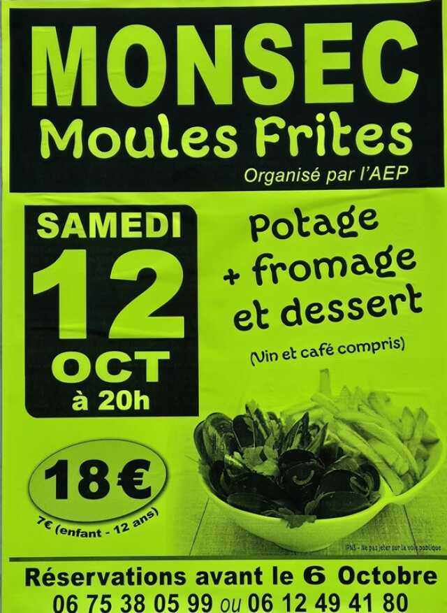 Repas moules/frites