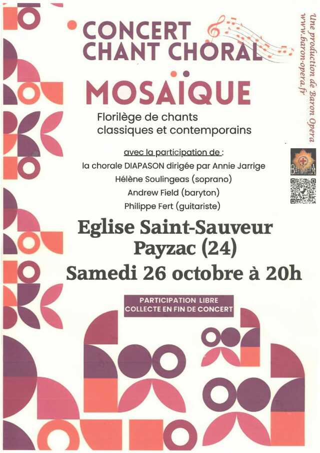 Concert de chant choral - Mosaïque