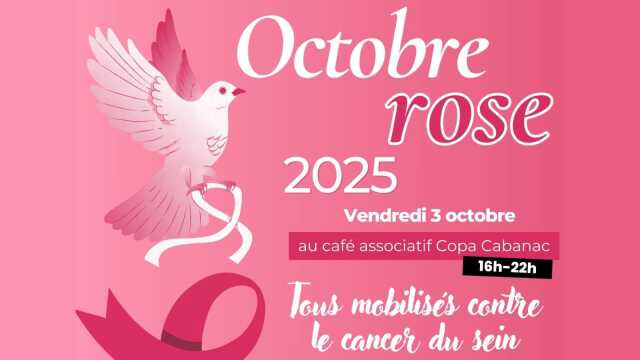 Octobre rose au café associatif Copa Cabanac