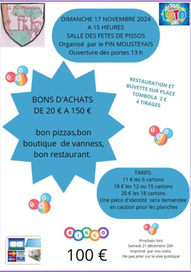 LOTO DU PIN MOUSTEYAIS