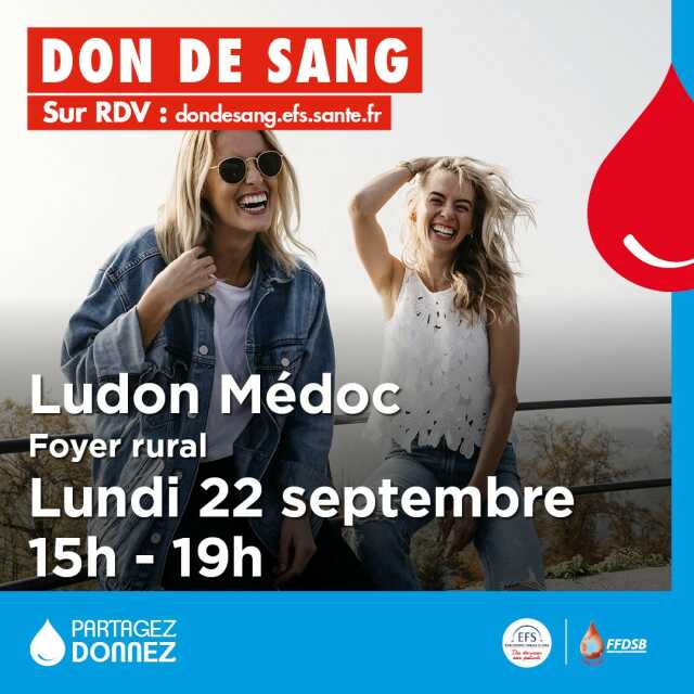 Collecte de sang de Ludon Médoc