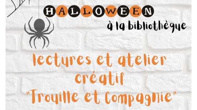 Bibliothèque : lectures et atelier créatif Halloween