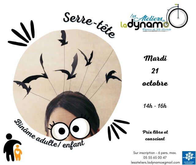Atelier création serre-tête d’halloween
