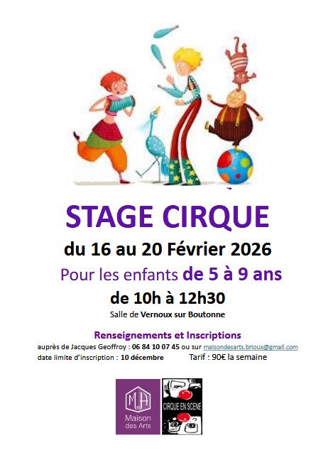 Stage cirque 5-9ans