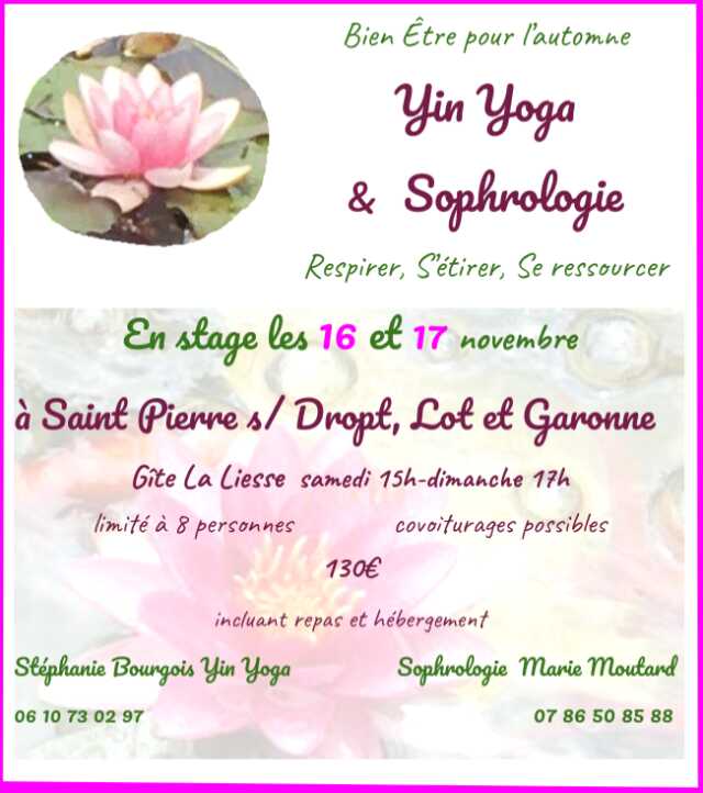 Stage Duo bien-être Yoga et Sophrologie