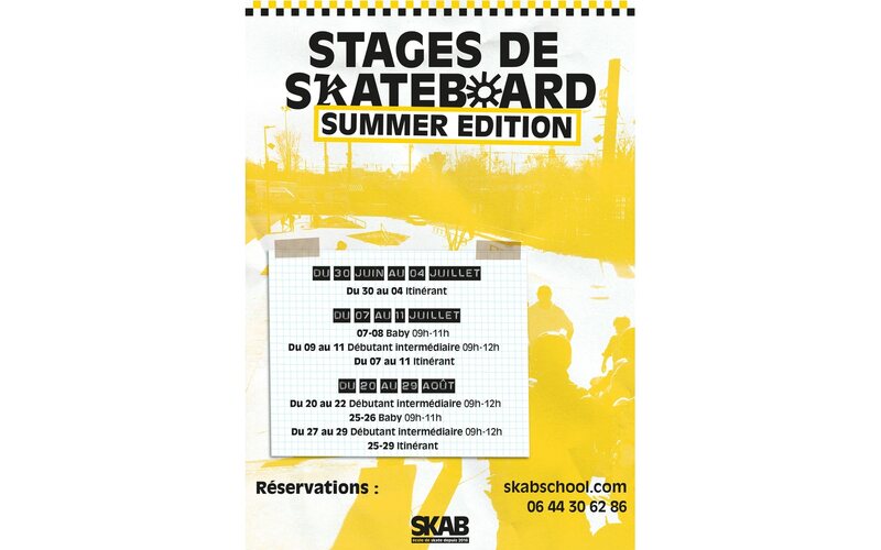 SKAB school - Stage skate été 2025