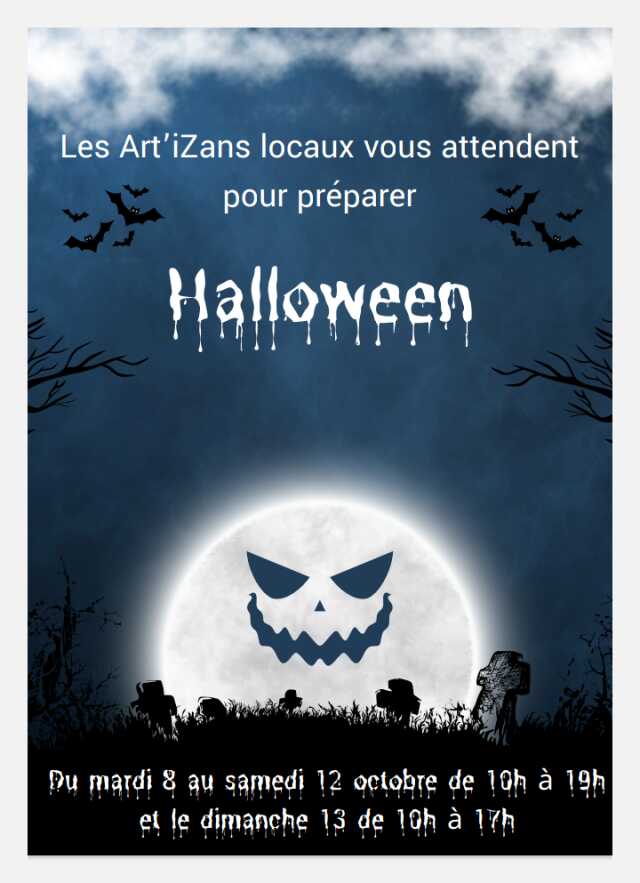 Boutique éphémère d’automne des Art’iZans Locaux