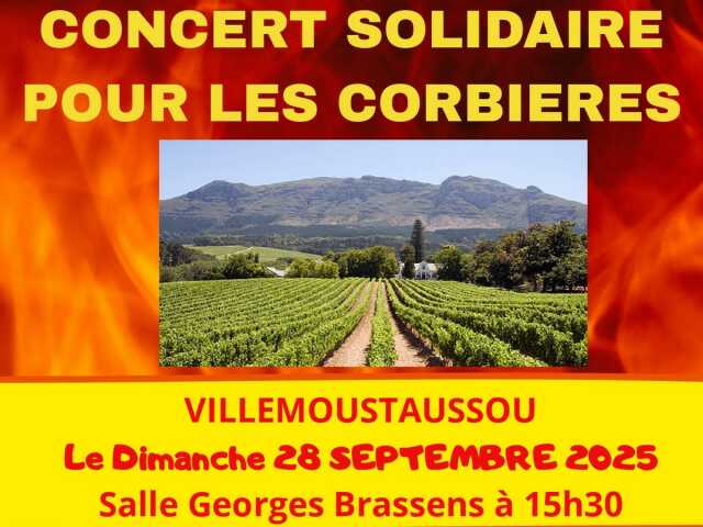 CONCERT SOLIDAIRE POUR LES CORBIÈRES