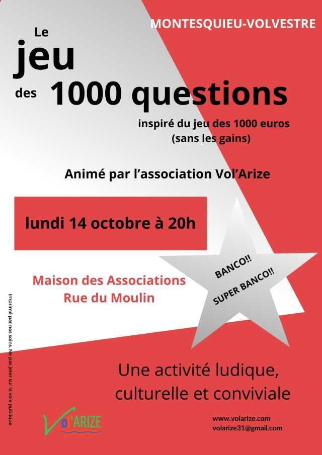 JEU DES 1000 QUESTIONS