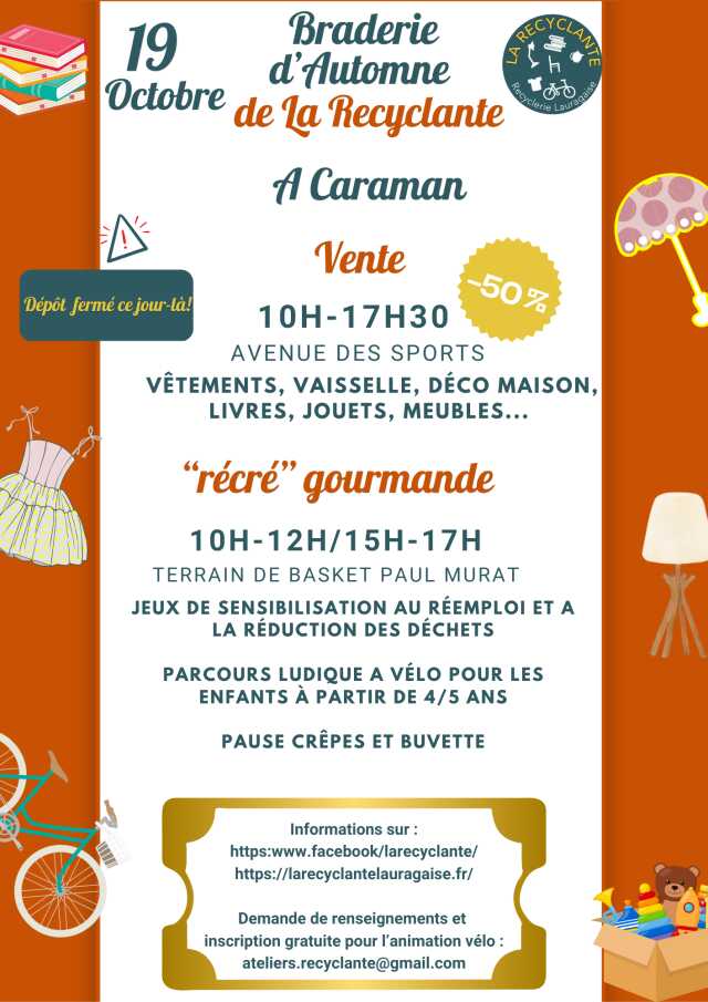 BRADERIE D'AUTOMNE DE LA RECYCLANTE