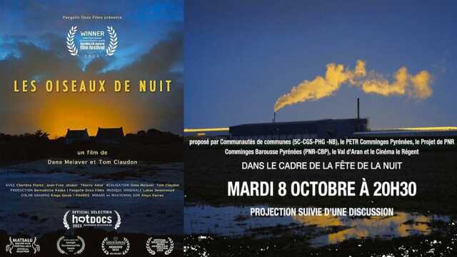 CINEMA : SOIRÉE SPÉCIALE : LES OISEAUX DE NUIT / LA POLLUTION NOCTURNE