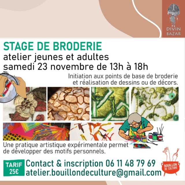 STAGES DE BRODERIE