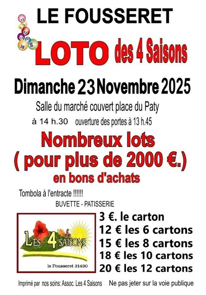 LOTO DES 4 SAISONS