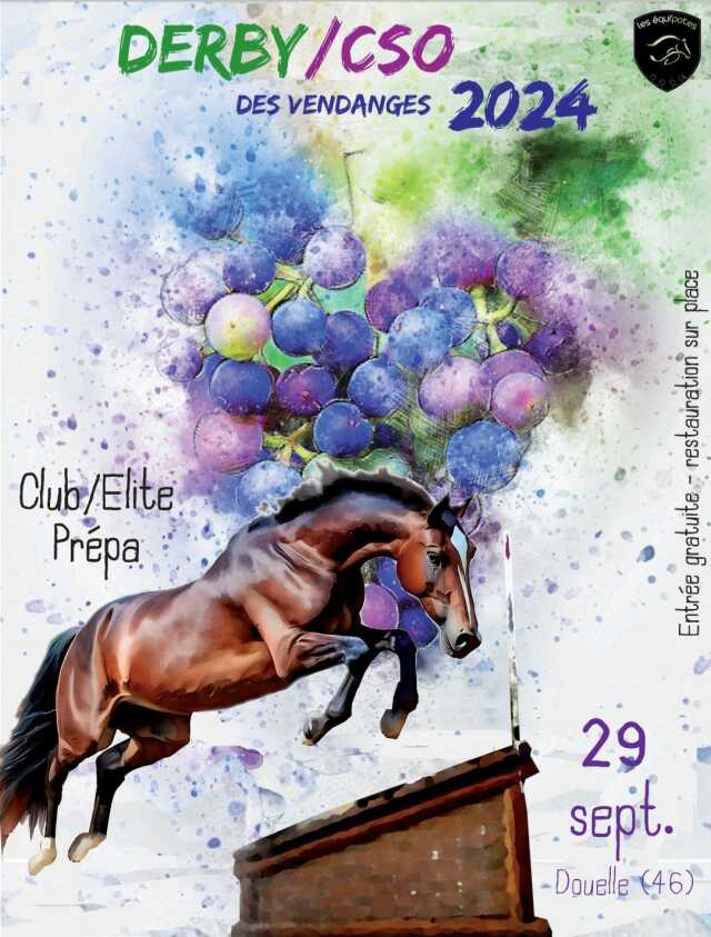 Derby/CSO des vendanges à Douelle