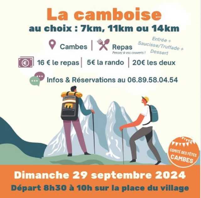 Marche à Cambes : la Camboise