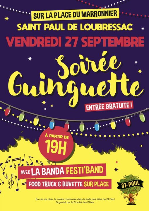 Soirée guinguette à Saint-Paul-de-Loubressac