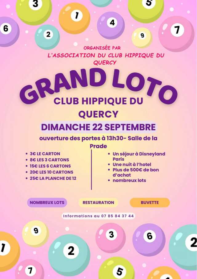 Loto du Club Hippique du Quercy