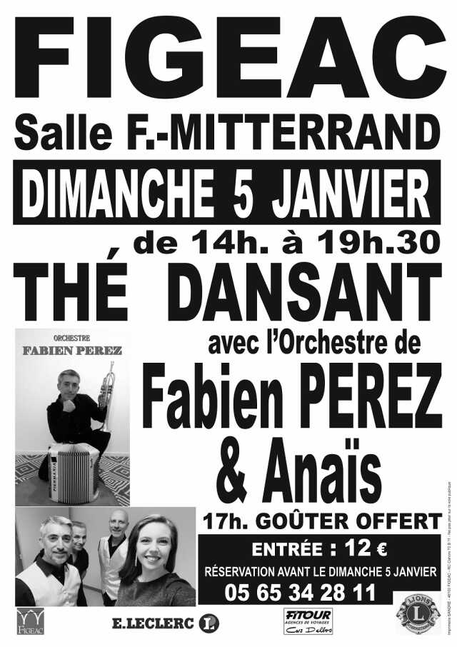 Thé Dansant avec l'Orchestre Fabien Perrez et Anaïs