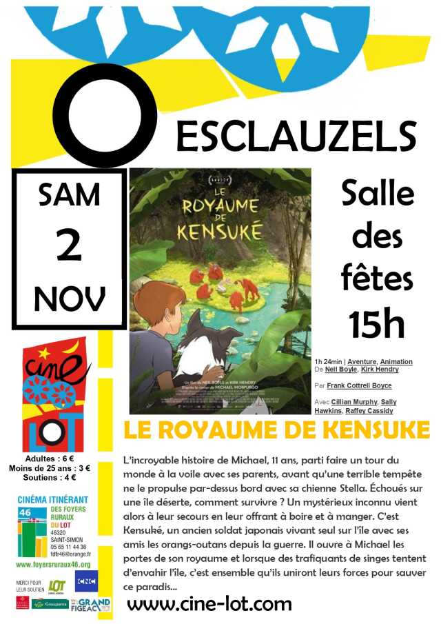 Ciné-Lot à Esclauzels: Le Royaume de Kensuke