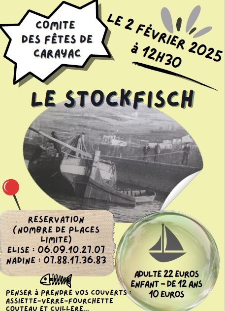 Repas Stockfisch à Carayac