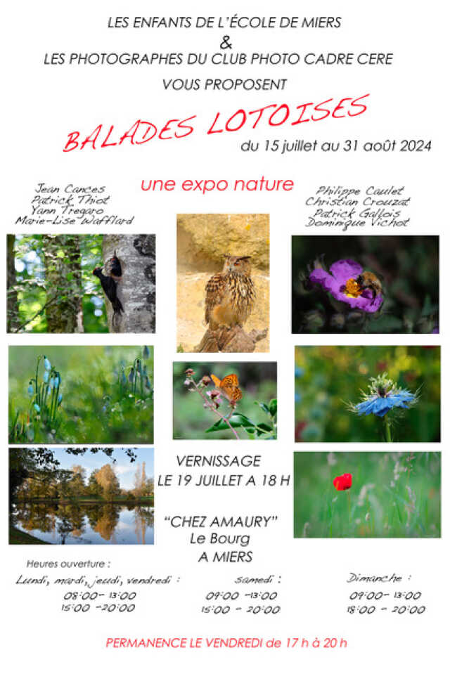 Exposition de peintures «Balades lotoises»