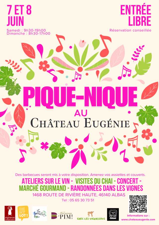 Pique-nique au Château Eugénie