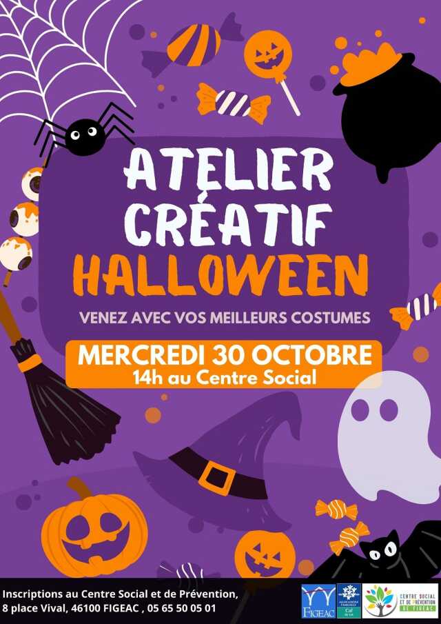 Atelier créatif à Figeac : décorations d'Halloween