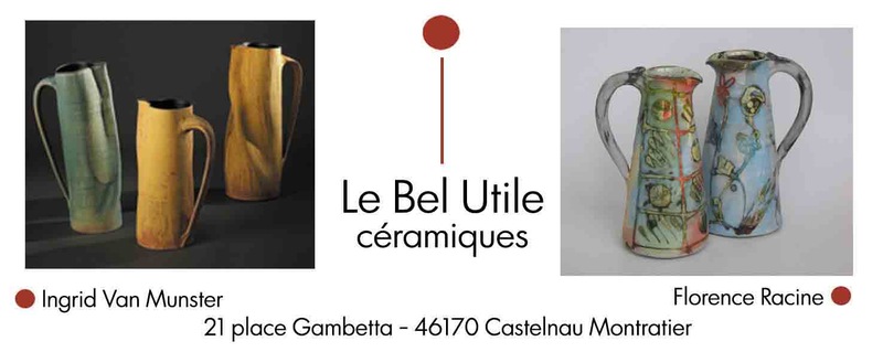 Exposition de céramiques à la galerie Le Bel Utile