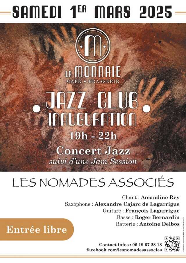 Concert Jazz suivi d'une Jam Session