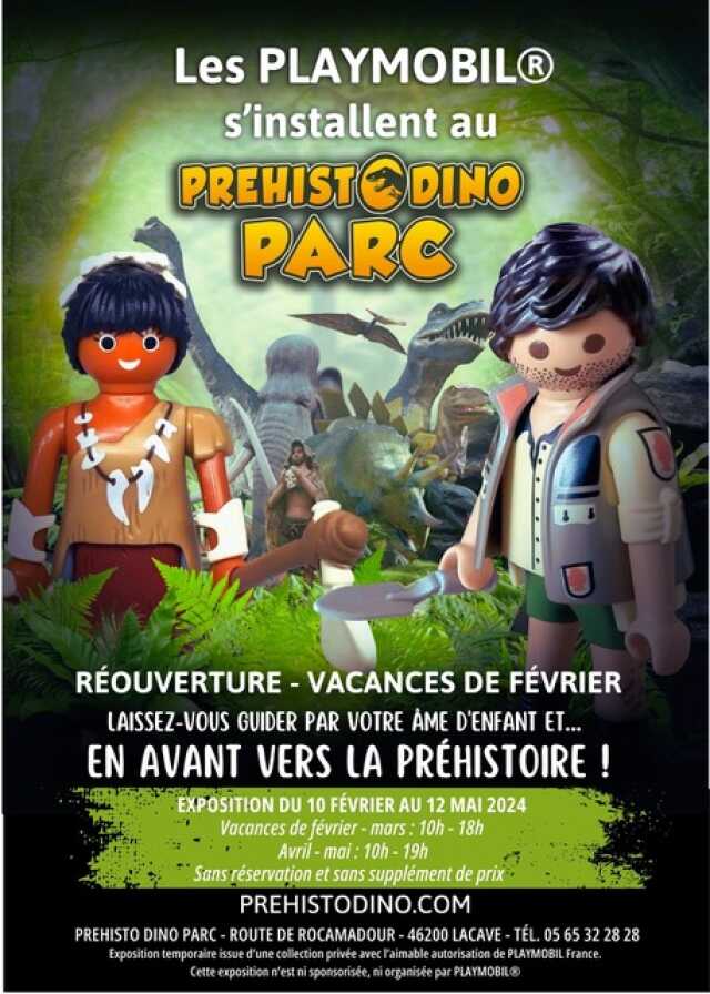 Les Playmobil s'installent  au Préhisto Dino Parc