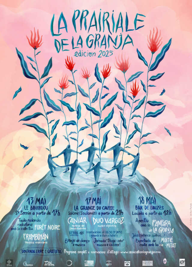Spectacle de la Compagnie Moitié Mitat, à l'occasion de la Prairiale de la Granja
