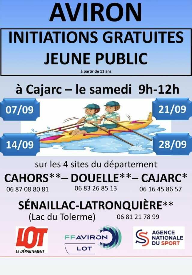 Initiations gratuites jeune public (à partir de 11 ans)